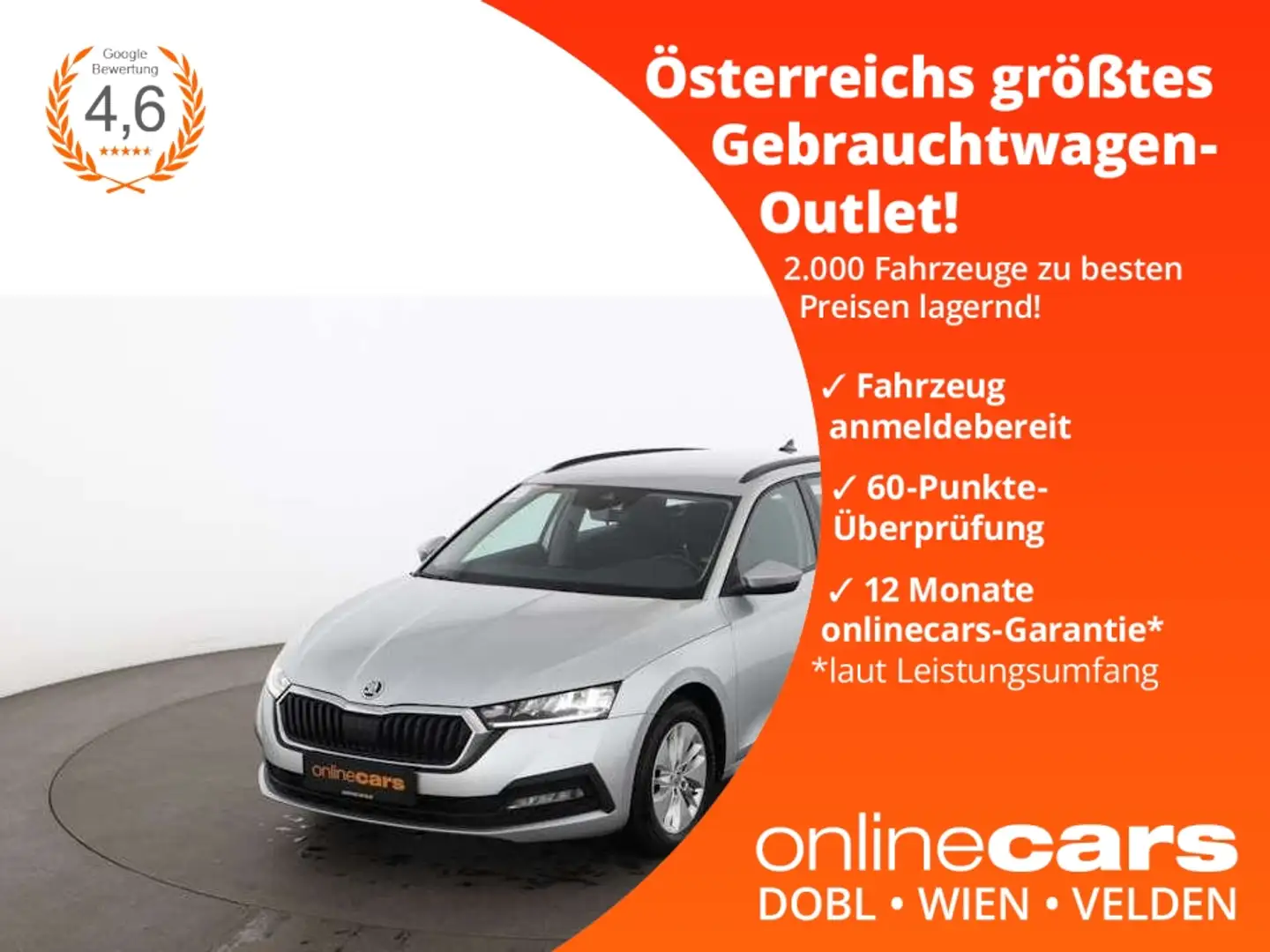 Skoda Octavia Combi 2.0 TDI Active LED ASSIST KLIMA PDC Silber - 1