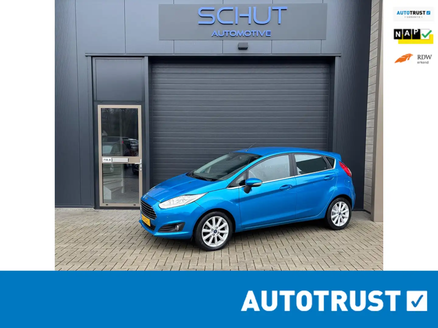 Ford Fiesta 100pk Titanium CRUISE CONTROL | NAVI | CLIMA | 5DR Blau - 1