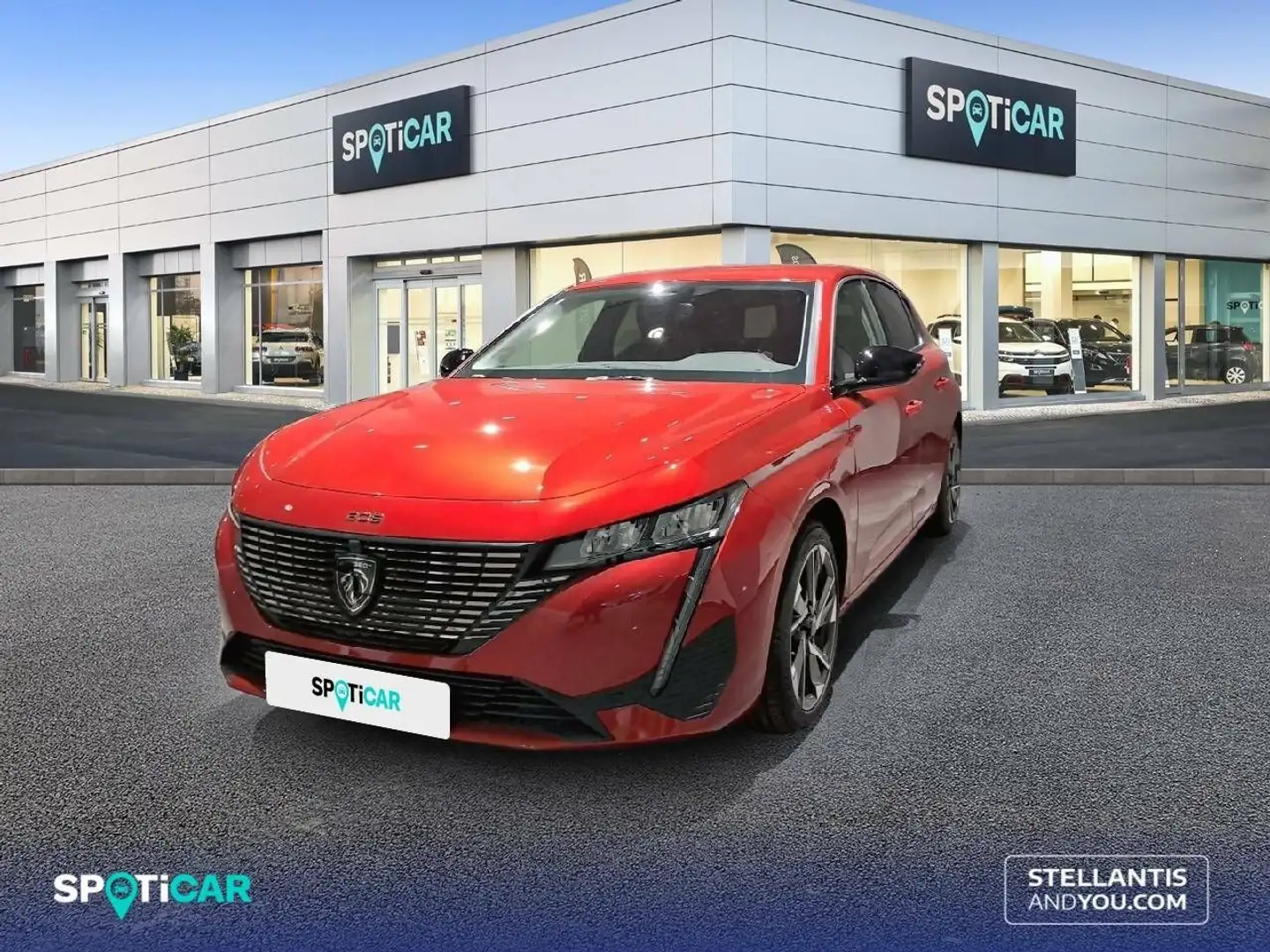 Peugeot 308 5P  Hybrid MHEV 136 e-DCS6 Allure Rood - 1