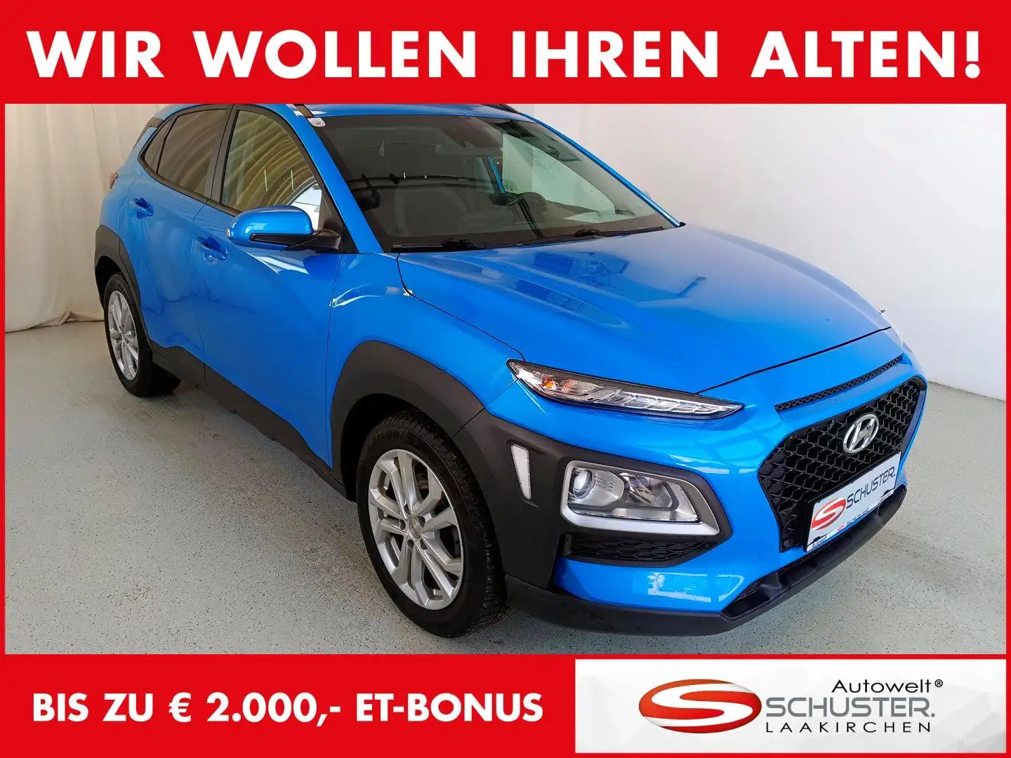 Hyundai KONA Kona Level 3 Plus 1,6 CRDi 4WD DCT k0b37a Blau - 1