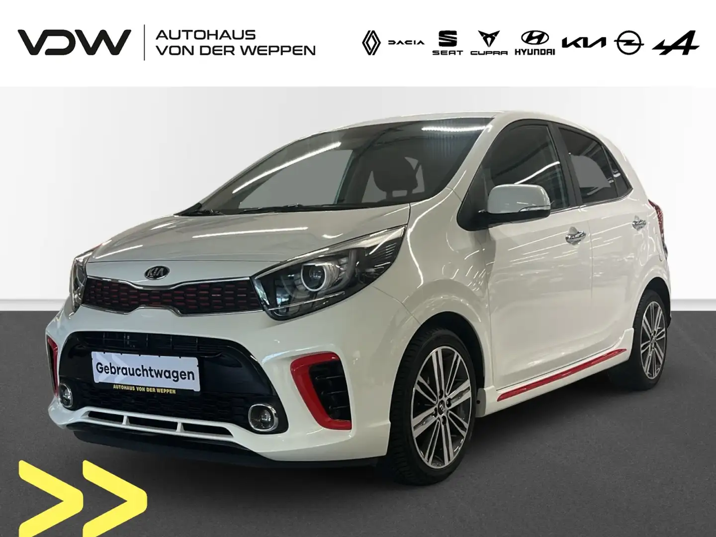 Kia Picanto GT-Line Klima Navi Leder Rückfahrkamera Weiß - 1