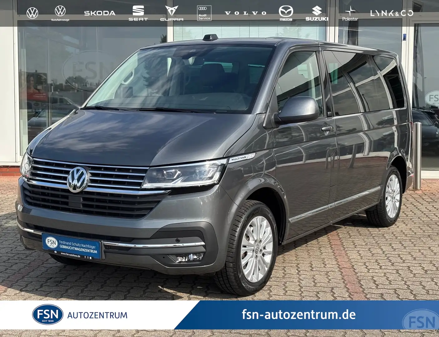 Volkswagen T6.1 Multivan 2.0 TDI DSG LED AHK NAVI SHZ Gris - 1