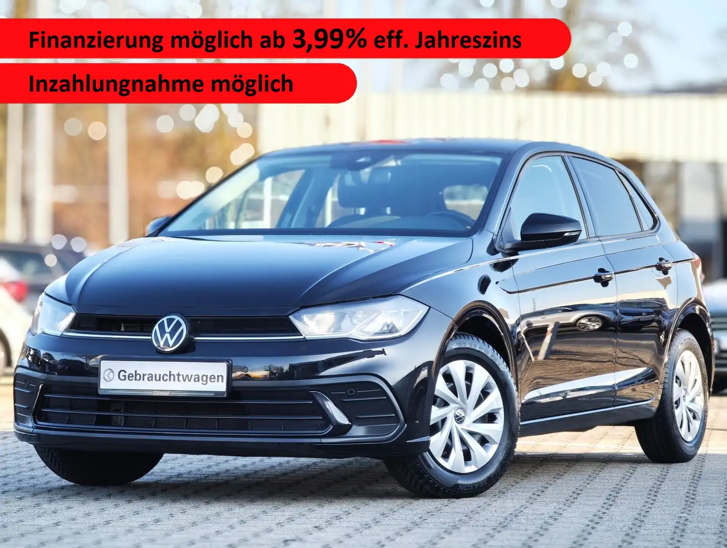 Volkswagen Polo Life 1.0 TSI DSG LED*Navi*Keyless*App-Con*PDC* Schwarz - 1