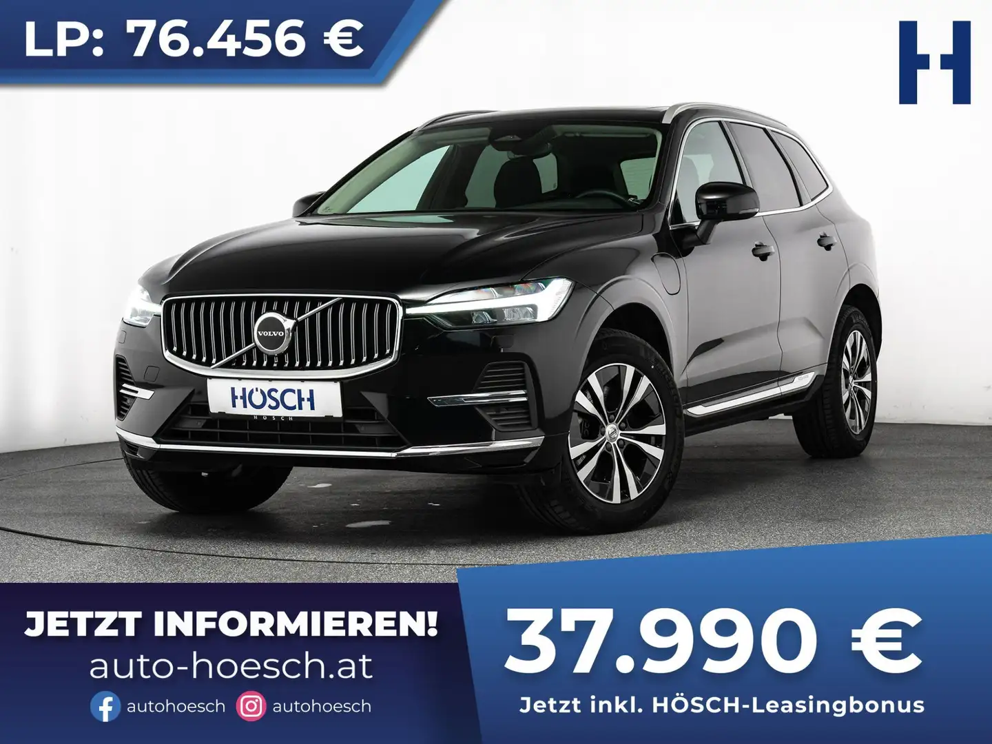 Volvo XC60 T6 AWD Recharge Core PANO AHK ASSISTENZ Noir - 1