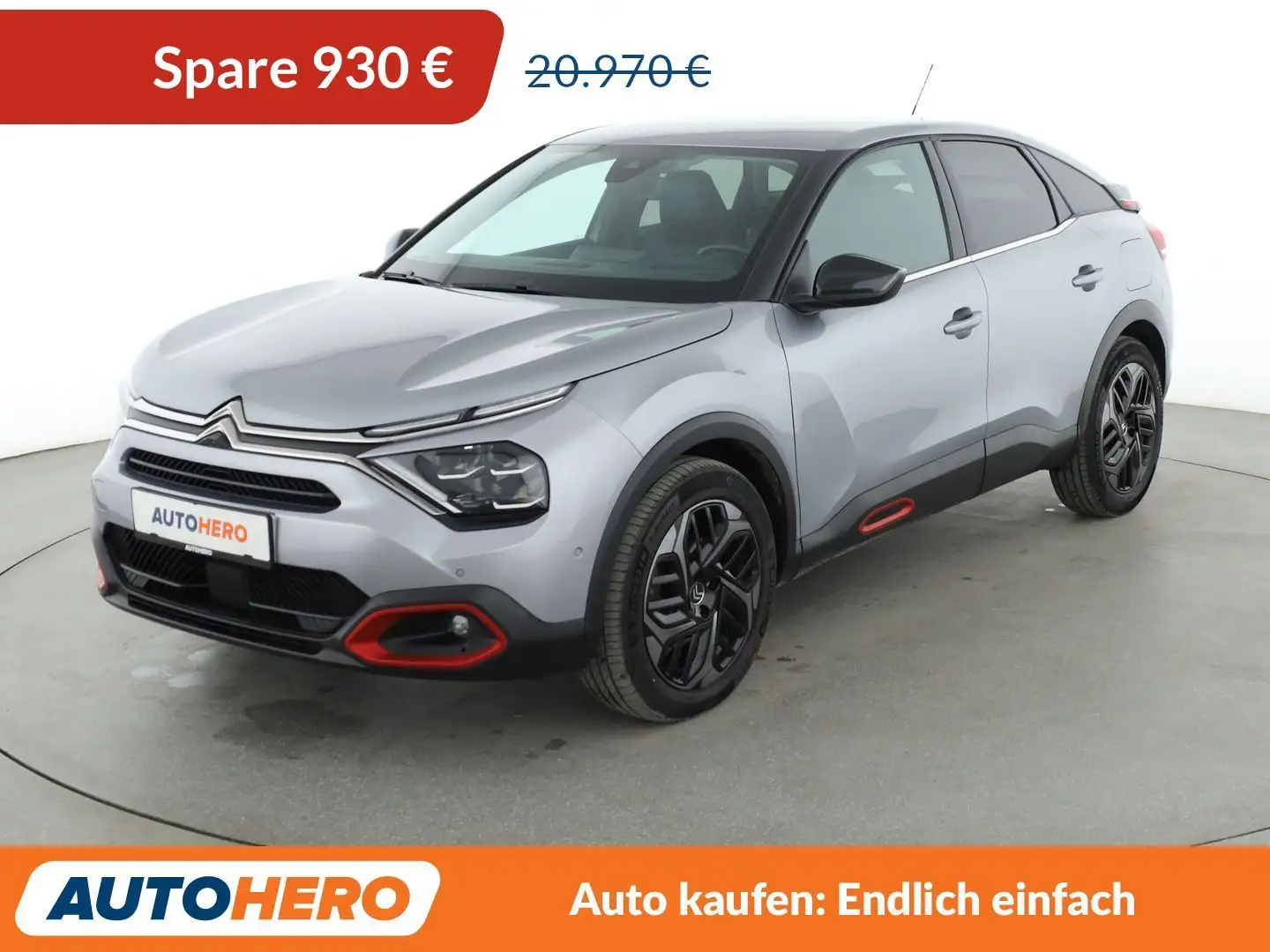 Citroen C4 1.5 Blue-HDi Shine Aut.*LED*NAVI*ACC*CAM*PDC*SHZ* Grau - 1