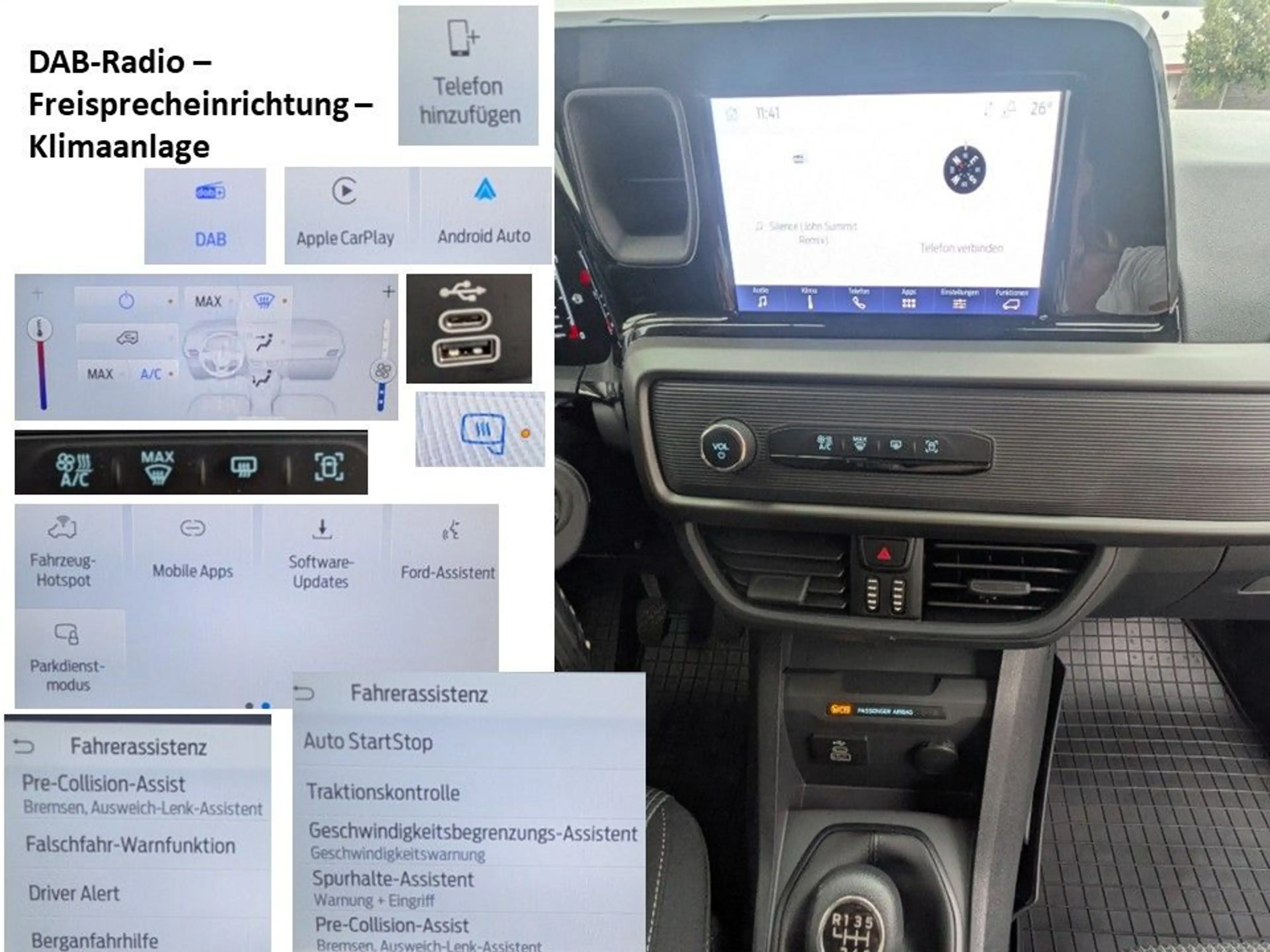 Ford Transit Courier Trend PDC Tempo Speed Spur Berg — photo 9
