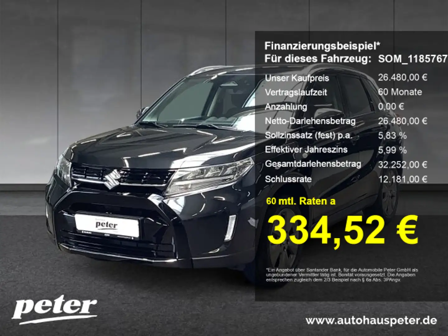 Suzuki Vitara Vitara 1.5 Comfort Allgrip AGS Schwarz - 1