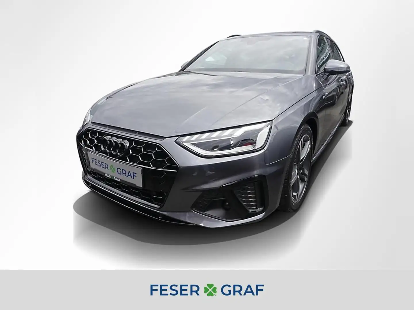 Audi A4 Avant 40 TDI 2x S line AHK ACC LED Grau - 1