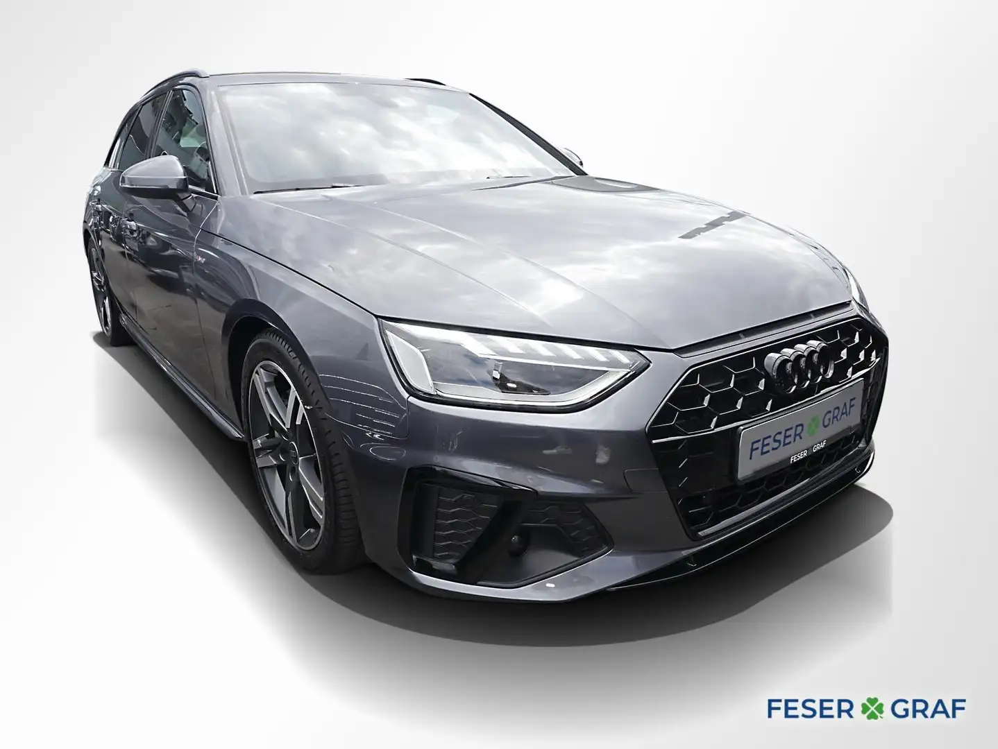 Audi A4 Avant 40 TDI 2x S line AHK ACC LED Grau - 2