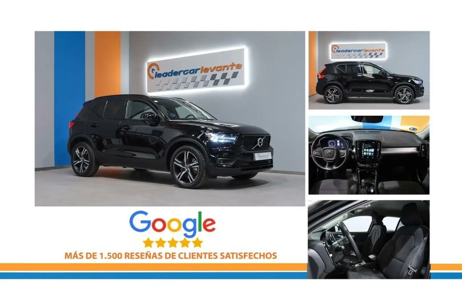 Volvo XC40 R DESIGN RECHARGE 262CV Zwart - 2