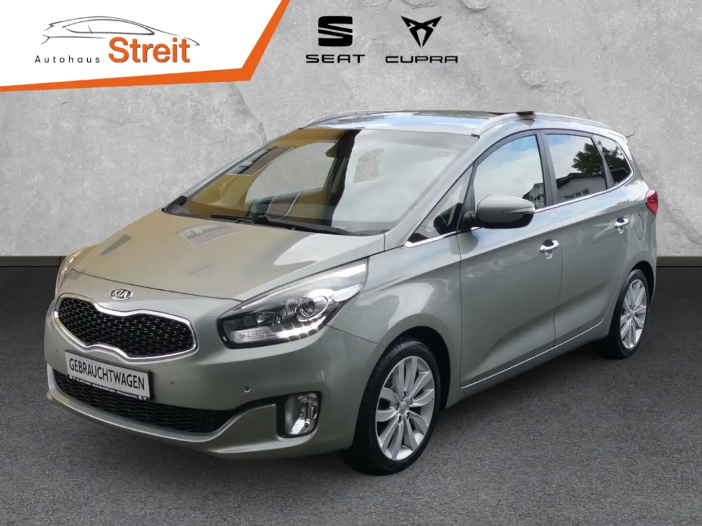 Kia Carens UEFA Euro 2016 1.7 CRDI 6-GANG Navi Soundsystem Me Срібний - 1