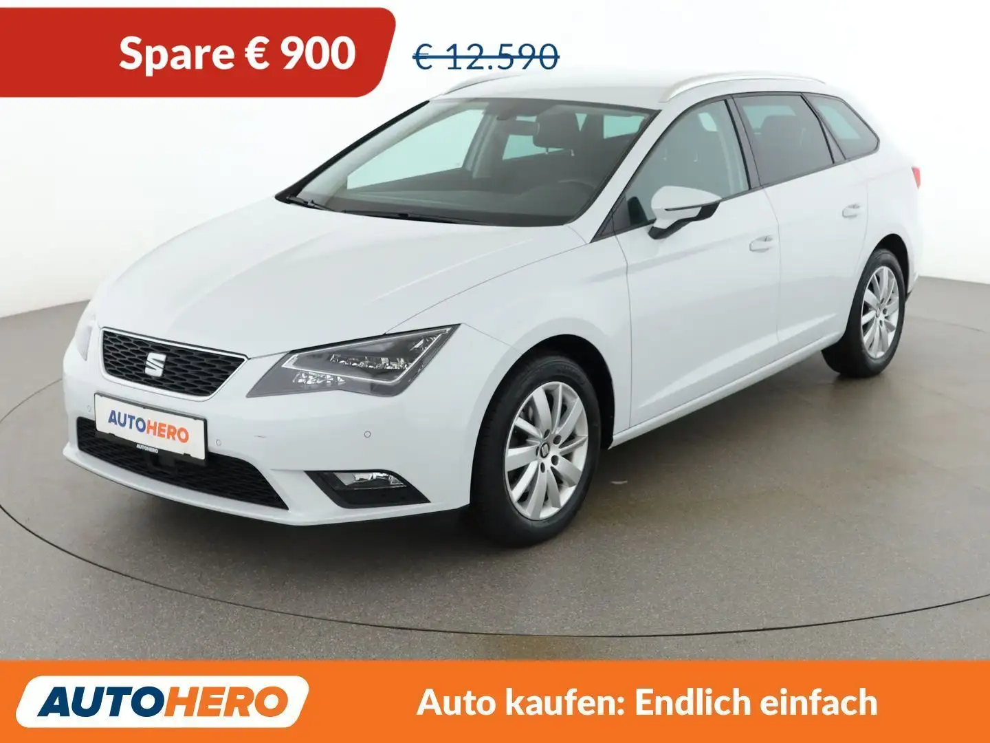 SEAT Leon 1.6 TDI Executive Weiß - 1