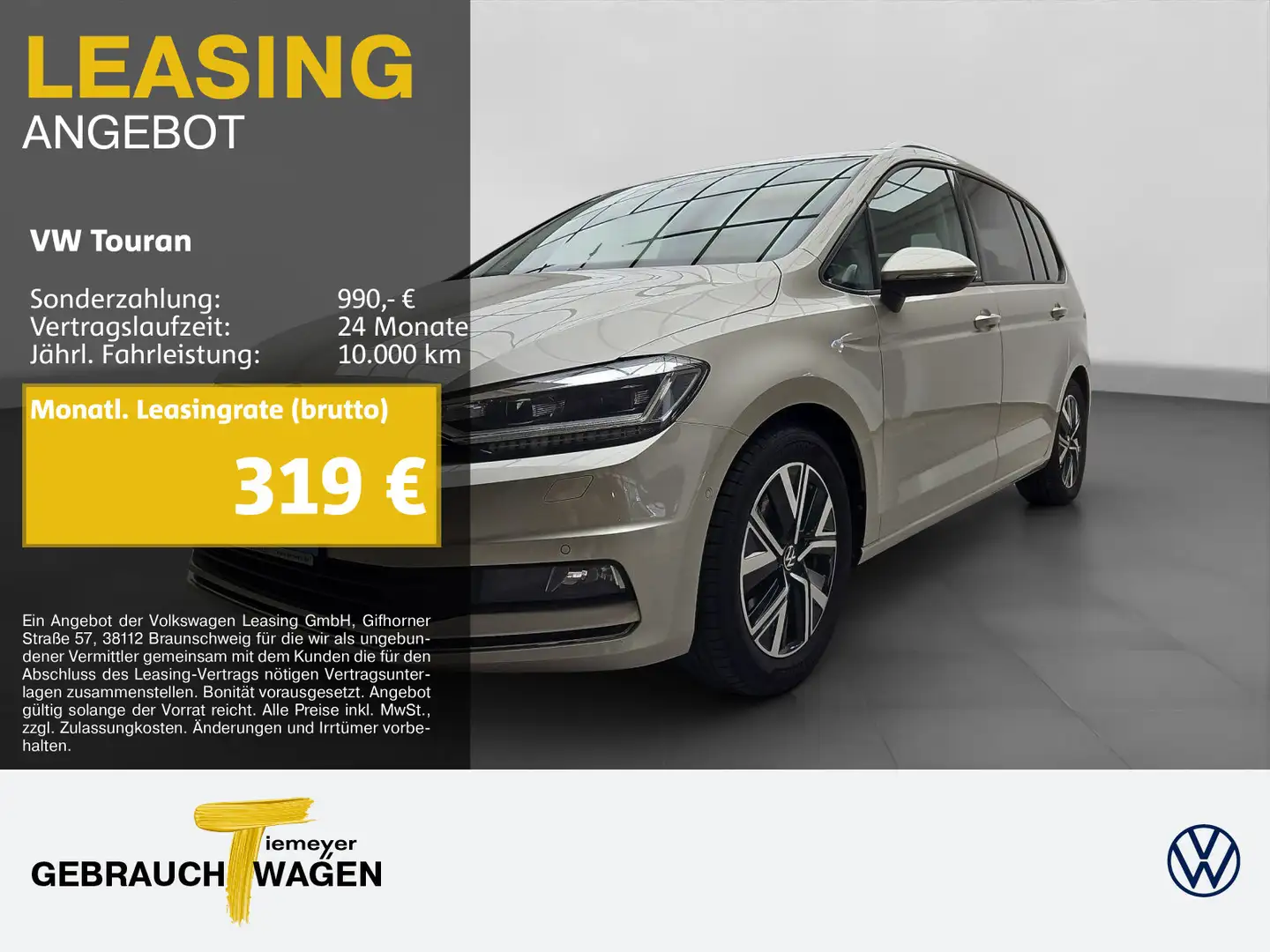 Volkswagen Touran 2.0 TDI DSG MOVE PANO AHK ST.HEIZ LED Silber - 1