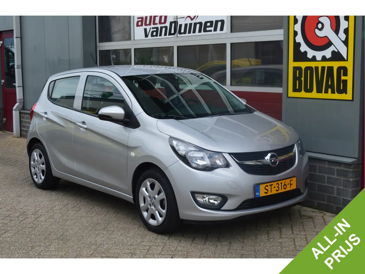 Opel Karl 1.0 ecoFLEX Edition O.a; Afn. Haak, PDC, Airco, Cr Grijs - 1