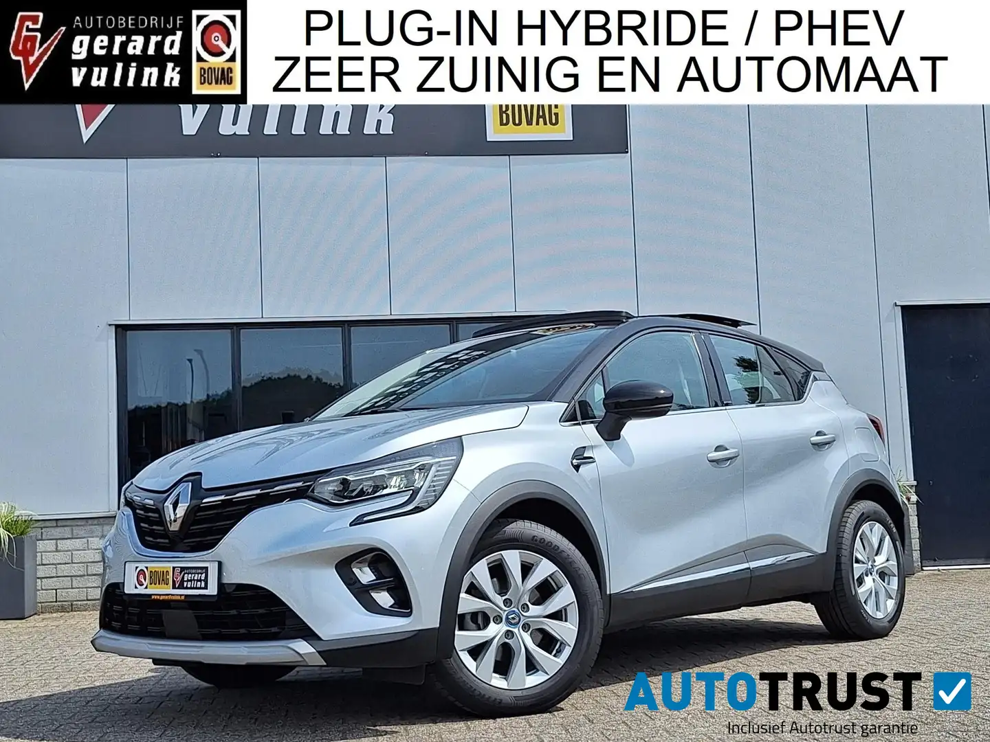 Renault Captur 1.6 E-Tech Plug-in Hybrid 160 Intens PANO TREKHAAK Grijs - 1