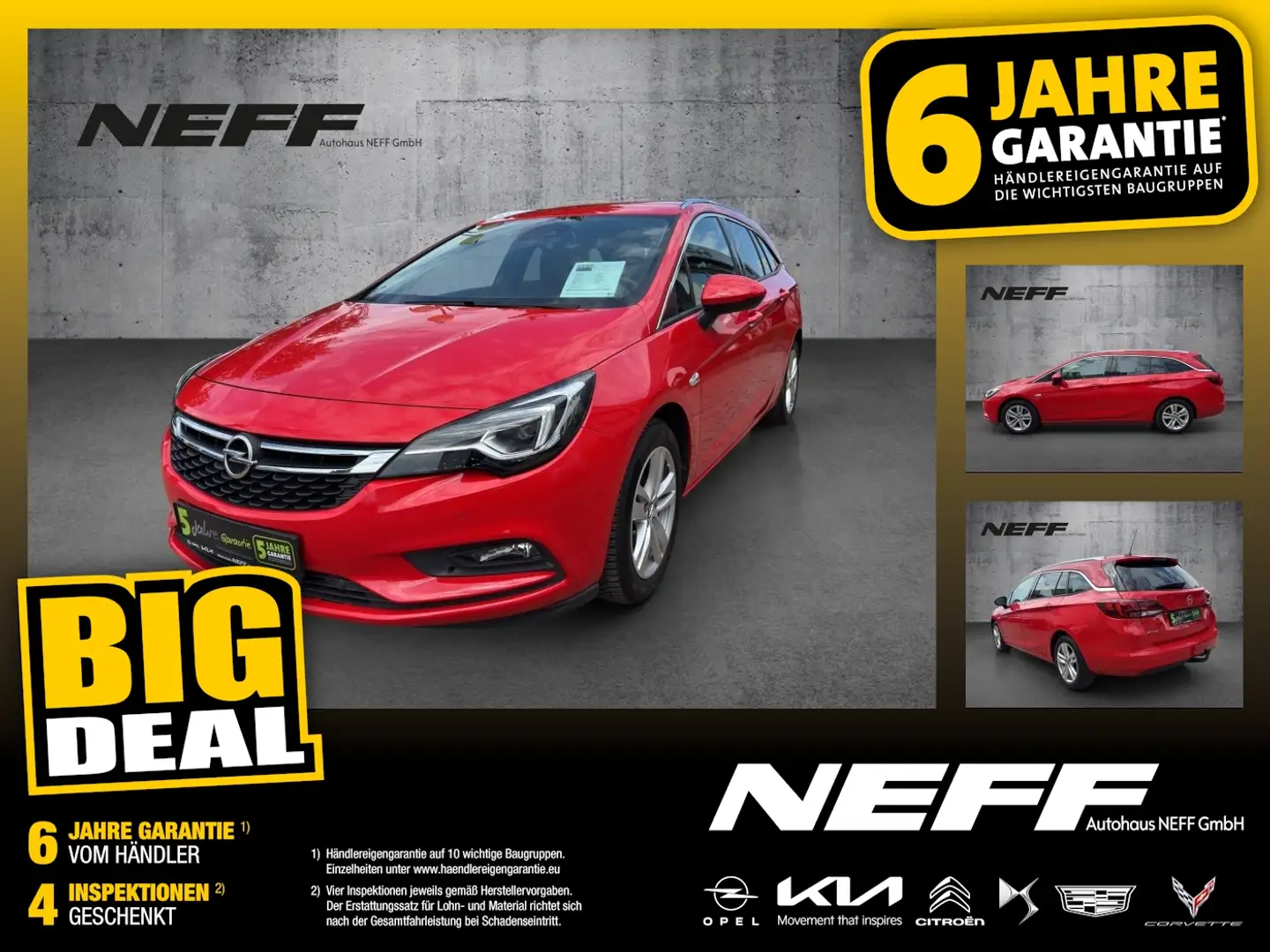Opel Astra K Sports Tourer 1.4 Turbo INNOVATION Rojo - 1