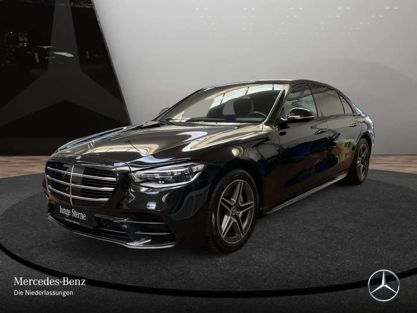 Mercedes-Benz S 400 d L 4M AMG+PANO+DIGITAL-L+BURMESTER3D+STHZG Schwarz - 2