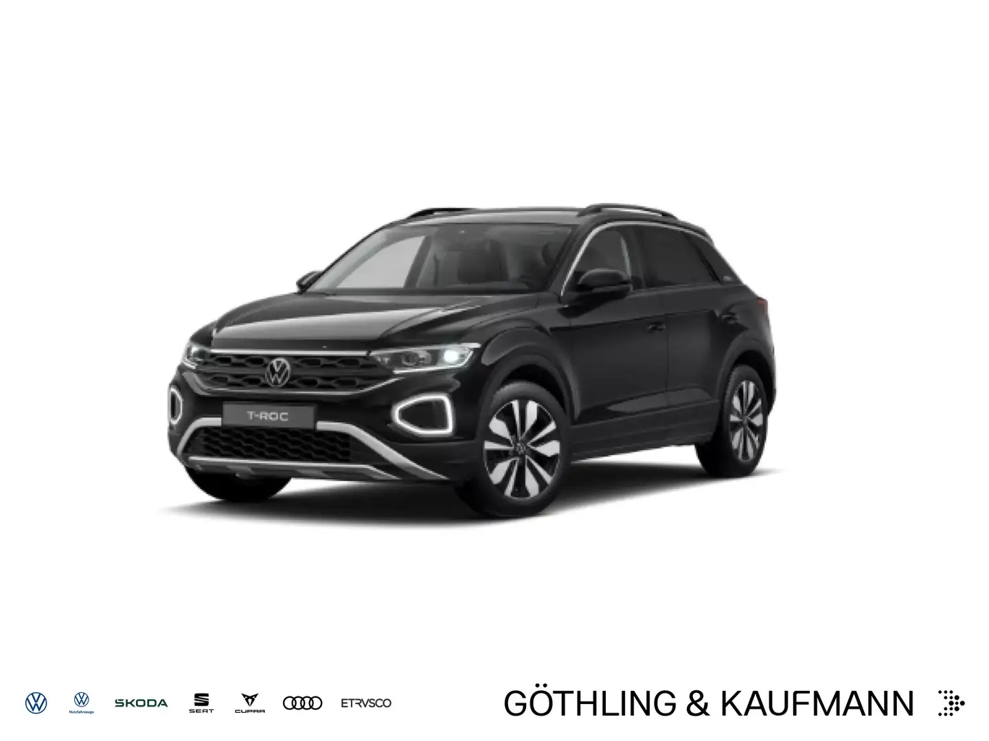 Volkswagen T-Roc T-ROC 2.0 TDI DSG GOAL*AHK*KAMERA*NAVI*LED*17ZOL Schwarz - 1
