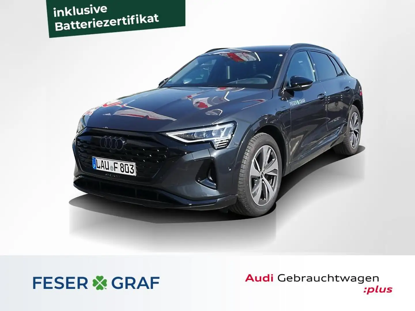 Audi Q8 e-tron 50 qu S Line AHK/ACC/HUD/Matrix Gris - 1