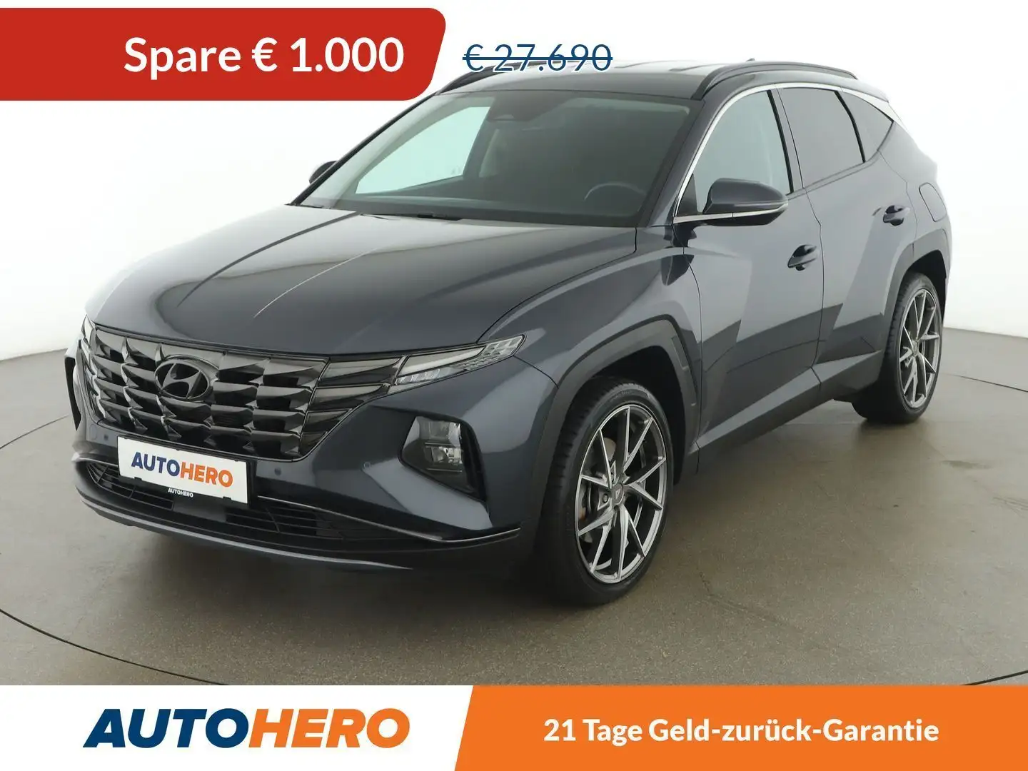 Hyundai TUCSON 1.6 T-GDI Plug-in Hybrid 4WD Aut. *LED*ACC*SPUR* Grau - 1