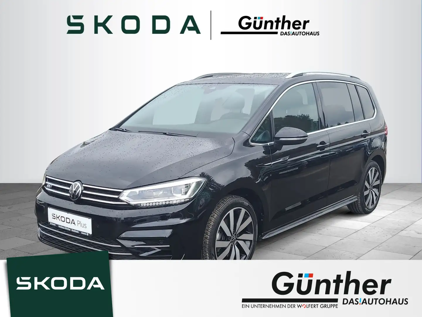 Volkswagen Touran Highline 1,5 TSI DSG +R-LINE+AHK+IQ.DRIVE Zwart - 1