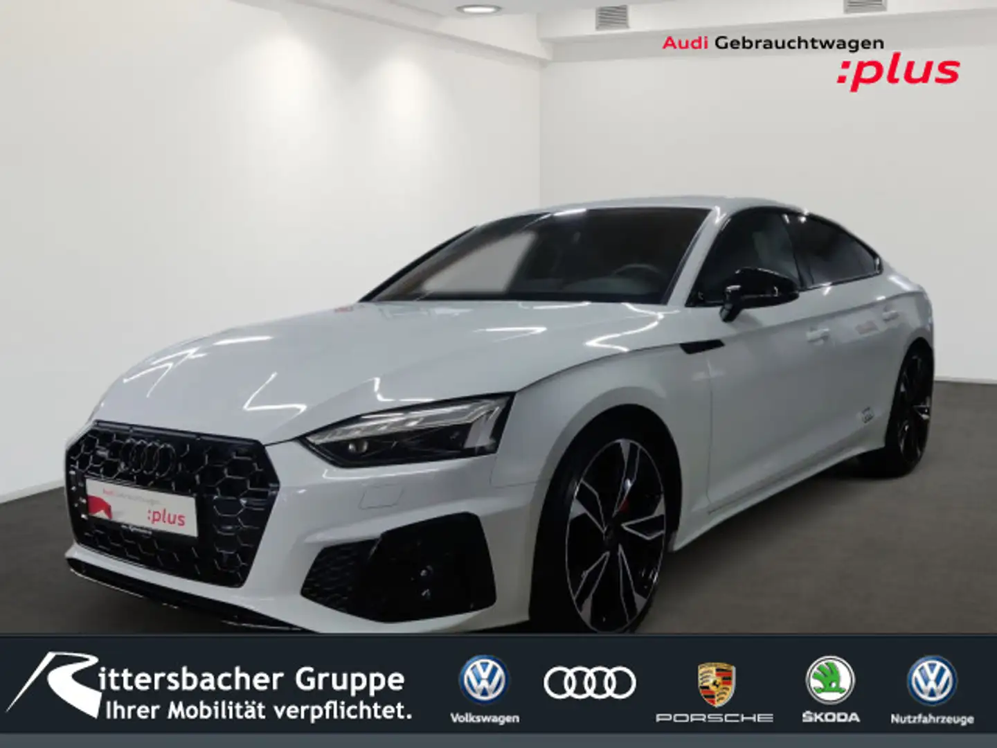 Audi A5 S-Line virtual cockpit B&O HuD AHK Weiß - 1