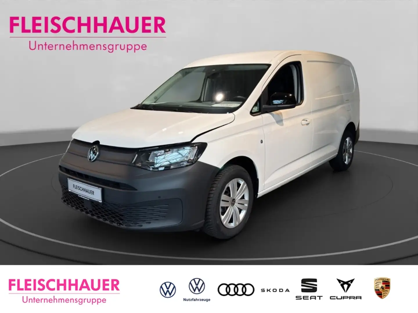 Volkswagen Caddy Cargo 2.0 TDI Navi ACC CarPlay Allwetter Komfortpa Weiß - 1
