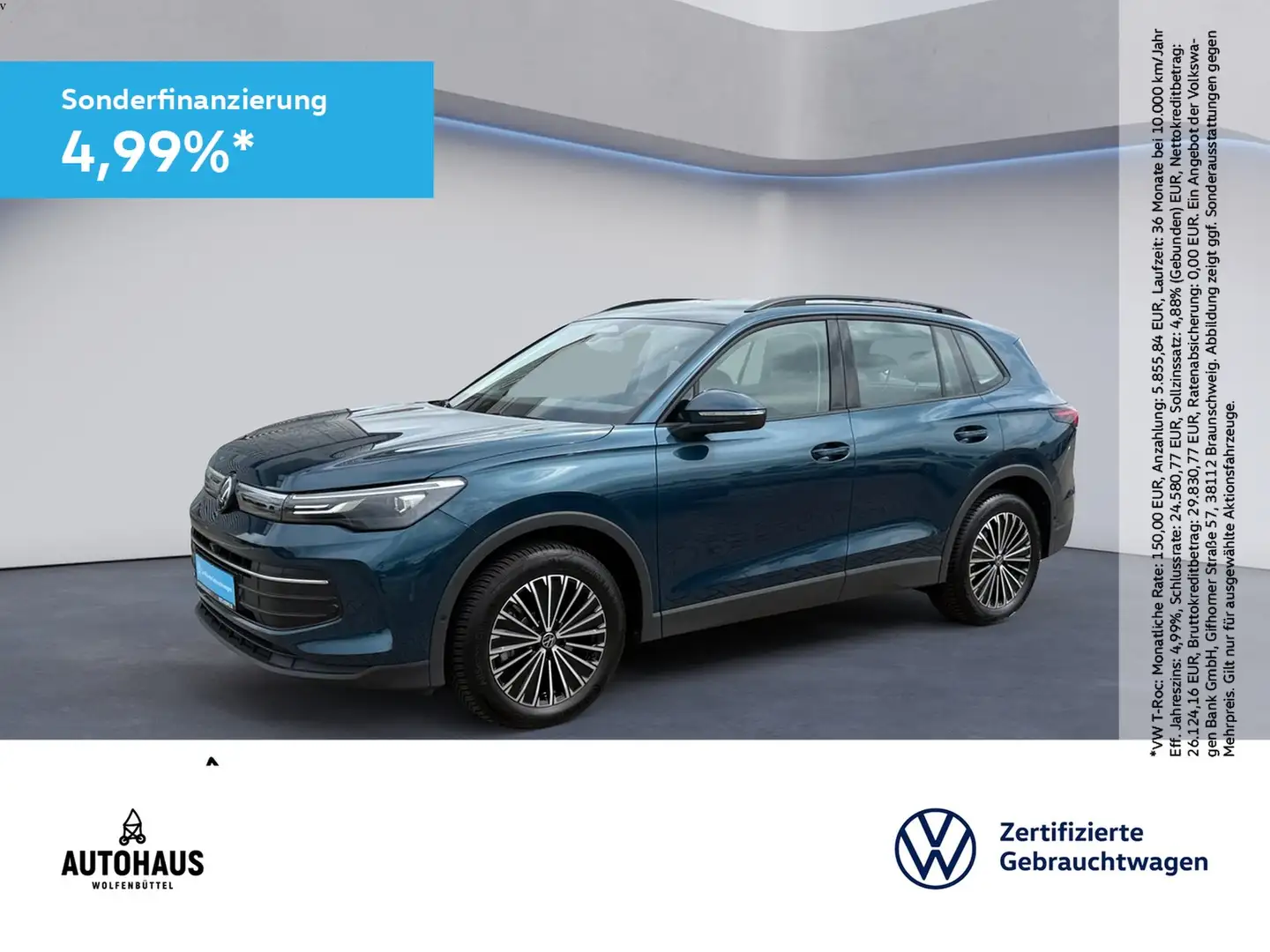 Volkswagen Tiguan Life 2.0 TDI DSG ACC APP KAMERA NAV SHZ Синій - 1