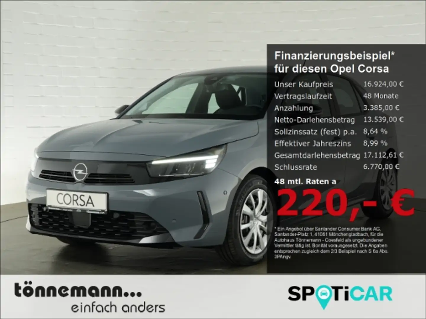 Opel Corsa F FACELIFT+LED+RÜCKFAHRKAMERA+SITZ-/LENKRADHEIZUNG Grijs - 1