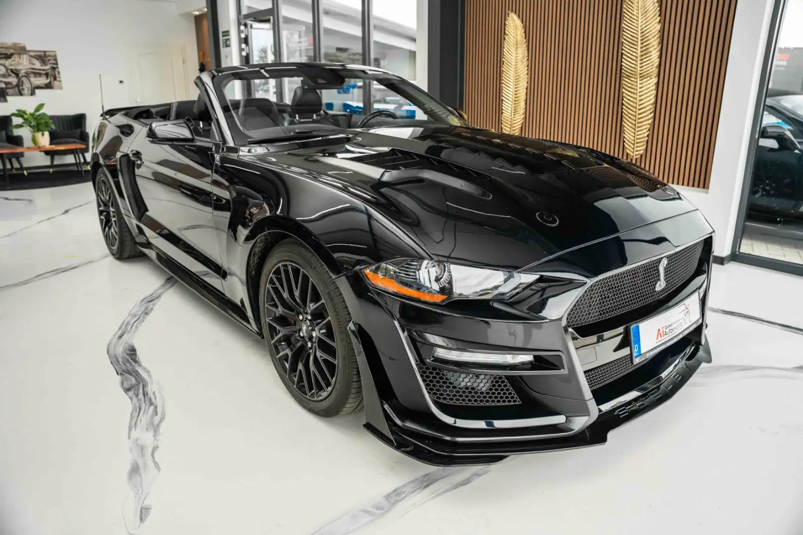 Ford Mustang GT 5,0 Cabrio GT 500 SHELBY PREMIUM VOLL Schwarz - 1