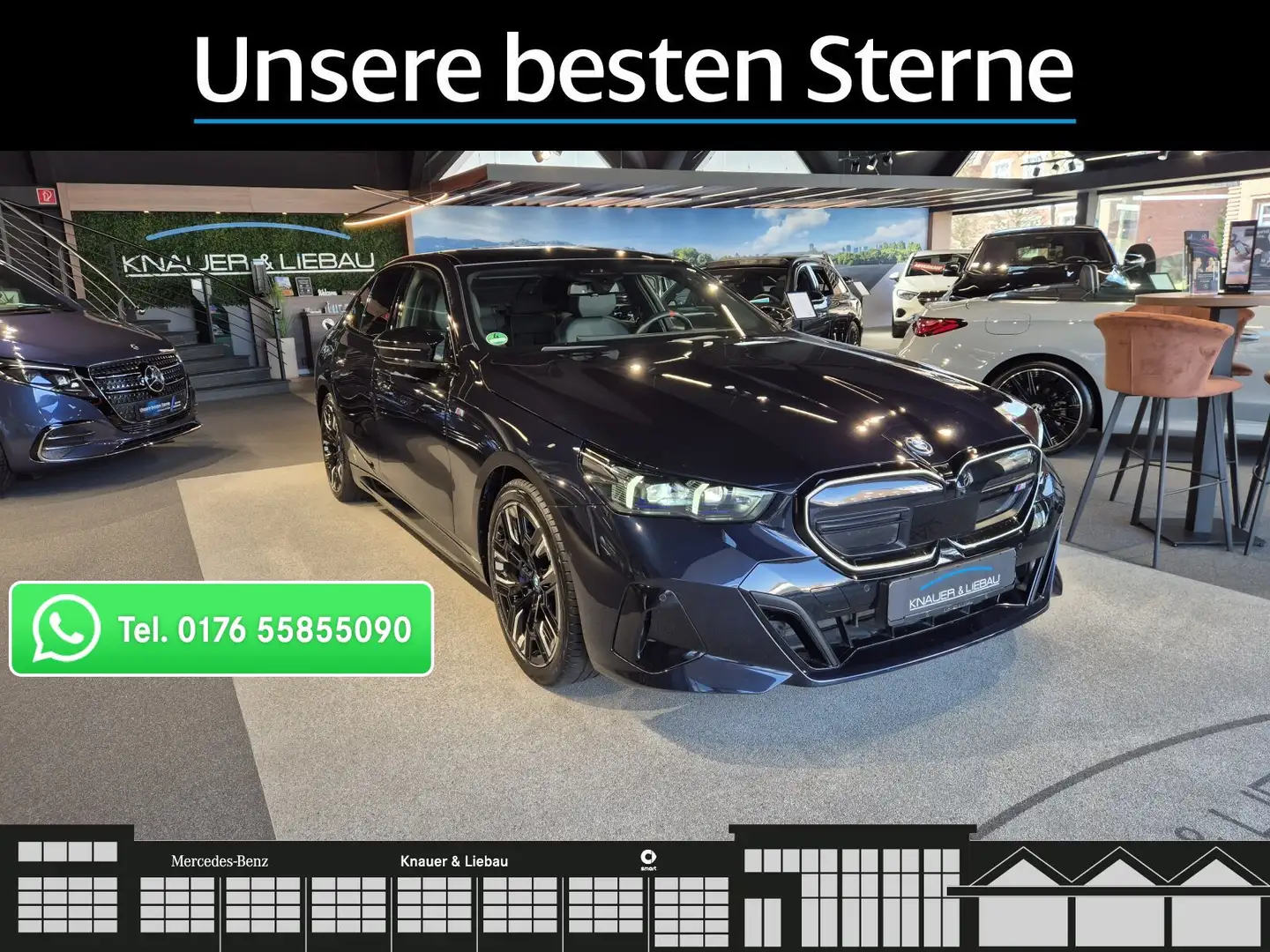 BMW i5 i5 Lim. M60 xDrive M-Sport*Pano*HUD*B&W*AHK*FAP* Zwart - 1
