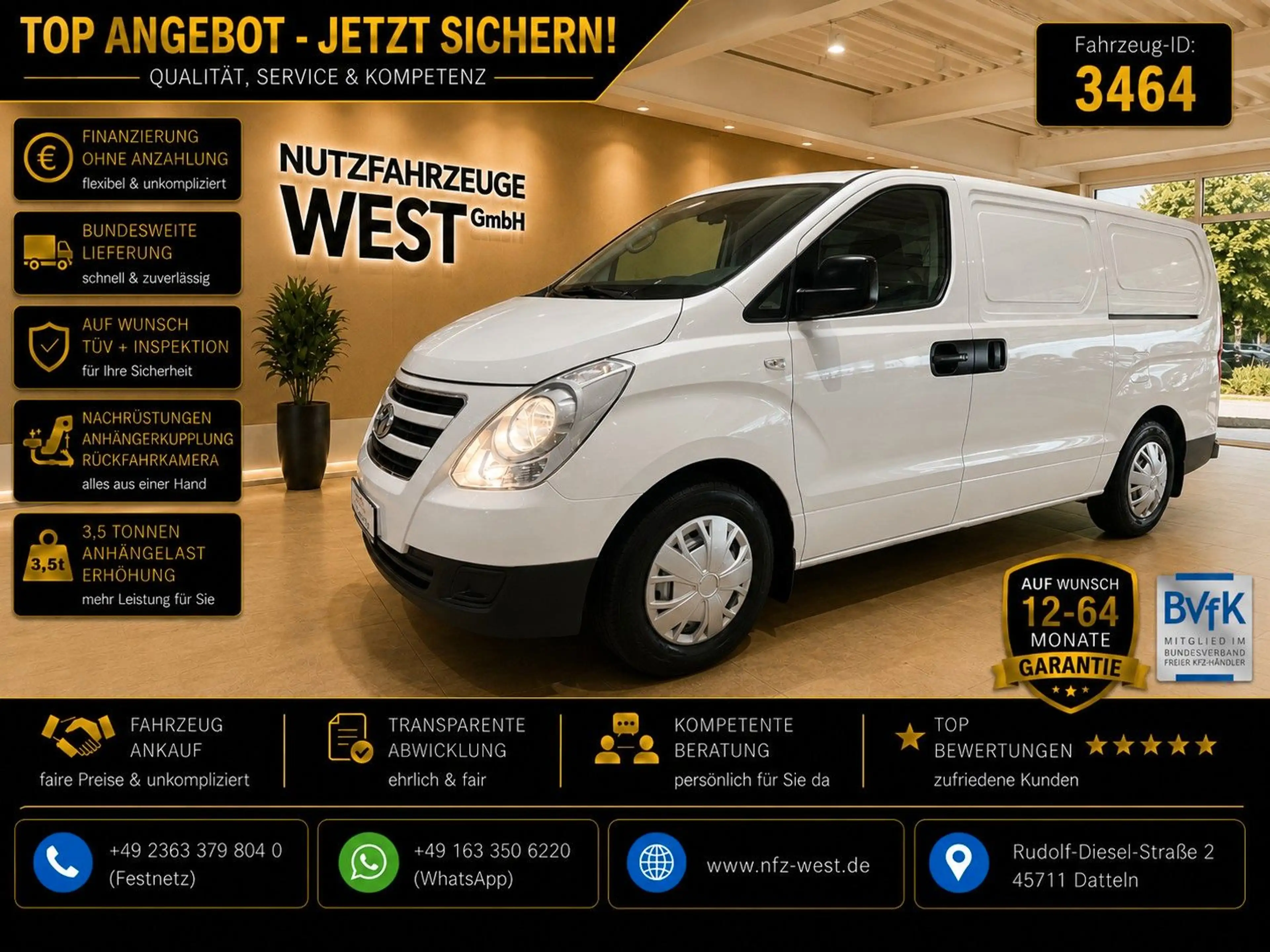 Hyundai H-1 2,5 CRDI Kastenwagen*Garantie*