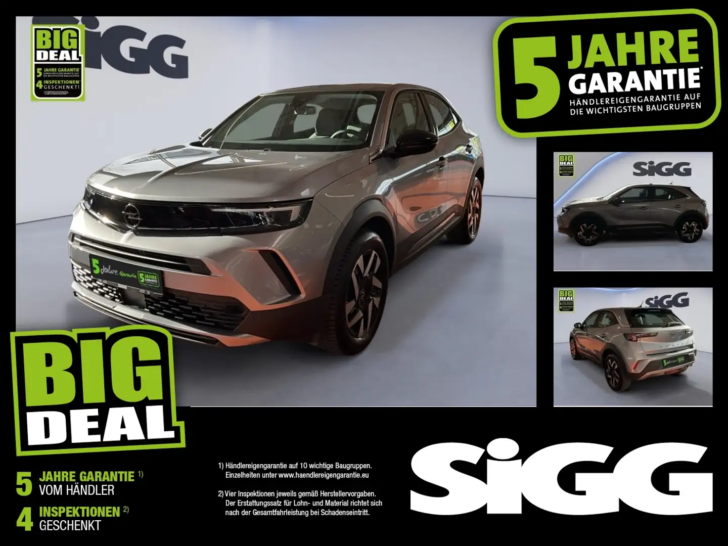 Opel Mokka 1.2 Turbo Elegance DynLicht Fernlichtass. Grau - 1