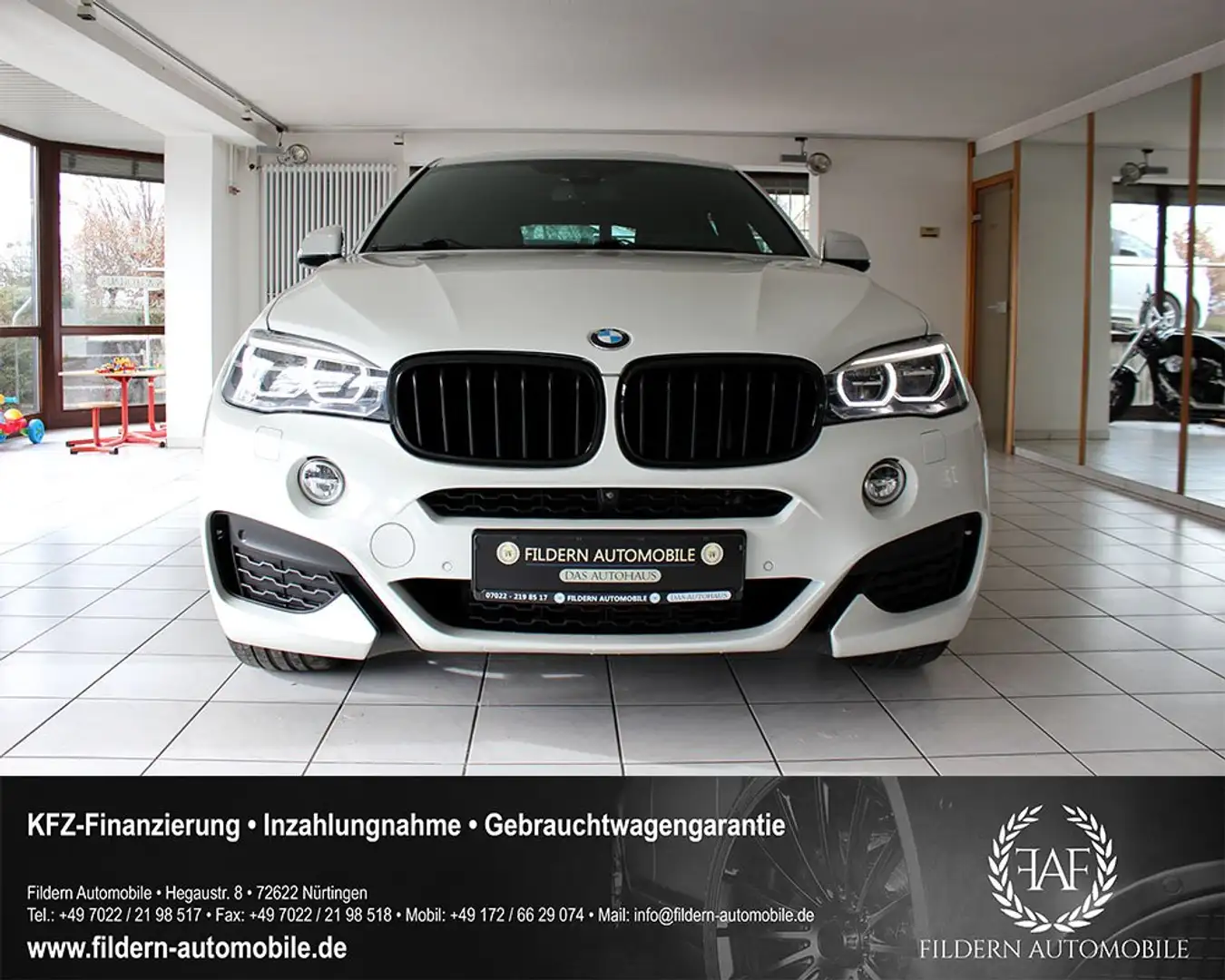 BMW X6 xDrive 30d M-Sport Shadow LED*HUD*360*Keyless*Pano Weiß - 2