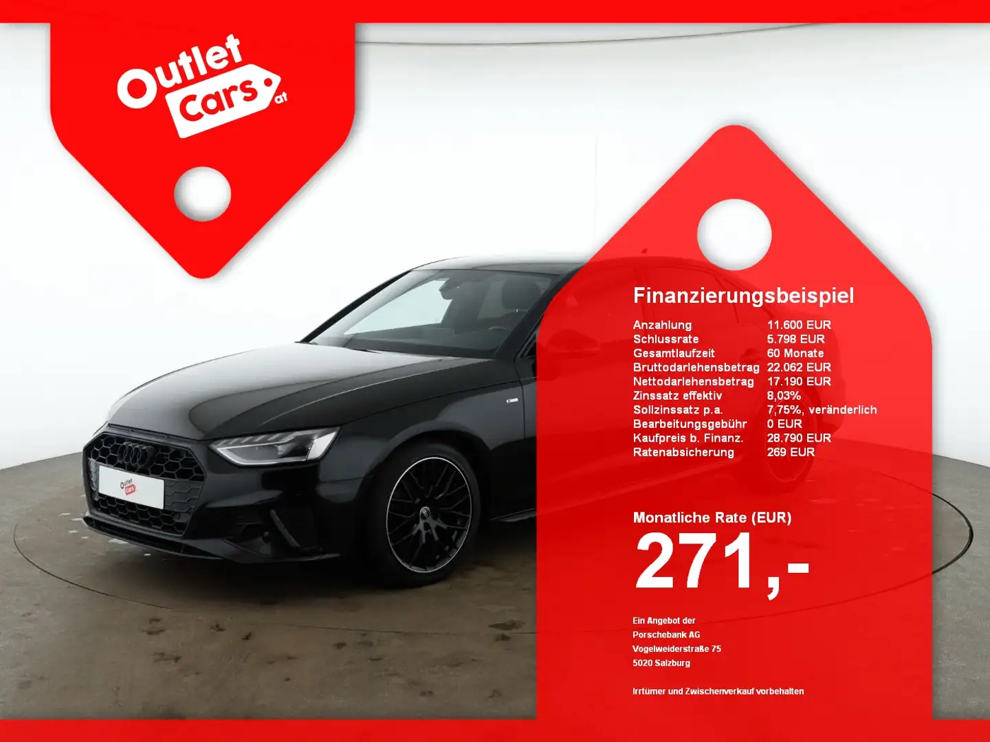 Audi A4 35 TFSI S-Line Aut. ASSIST+AHK+LED+LEDER+NAVI Schwarz - 1