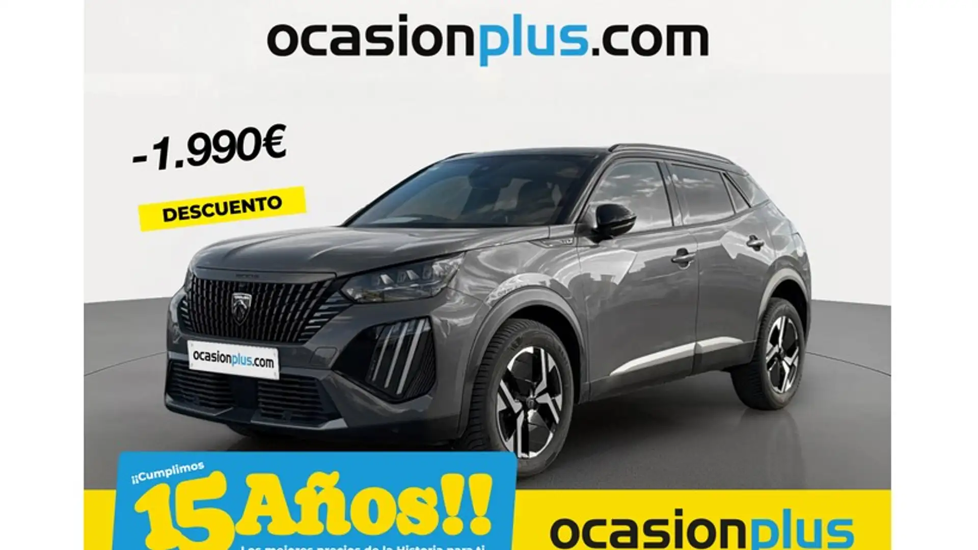 Peugeot 2008 1.2 PureTech S&S GT EAT8 130 Grijs - 1