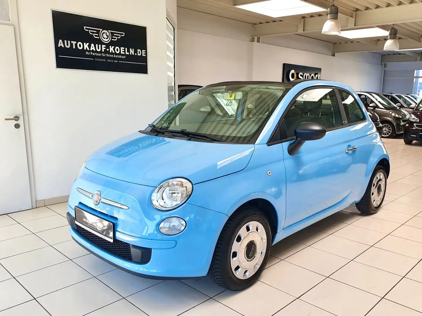 Fiat 500 1.2 8V Pop Cabrio/ Alus Blau - 1