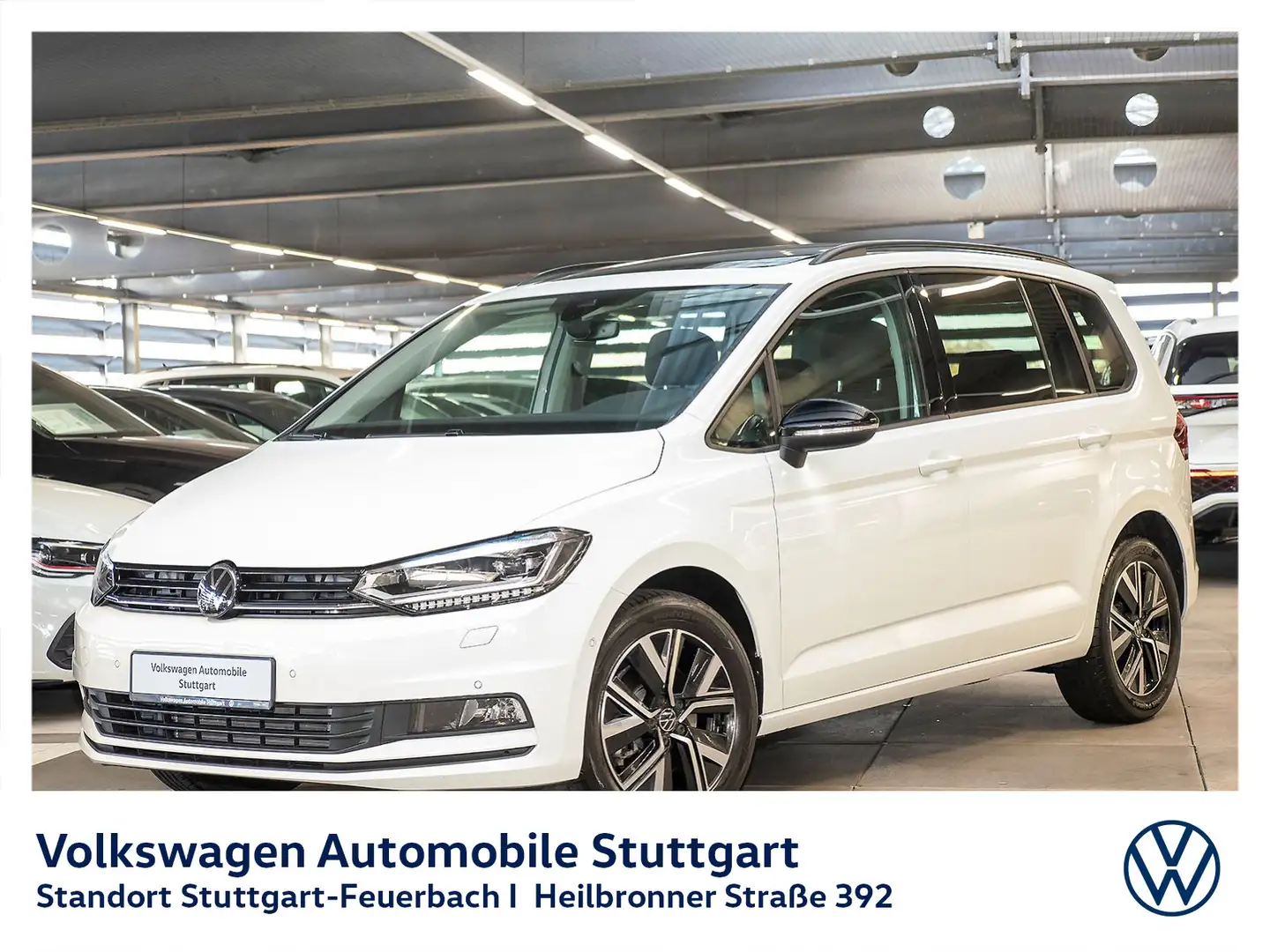 Volkswagen Touran Highline 2.0 TDI DSG Navi AHK Kamera 7-Si Weiß - 1
