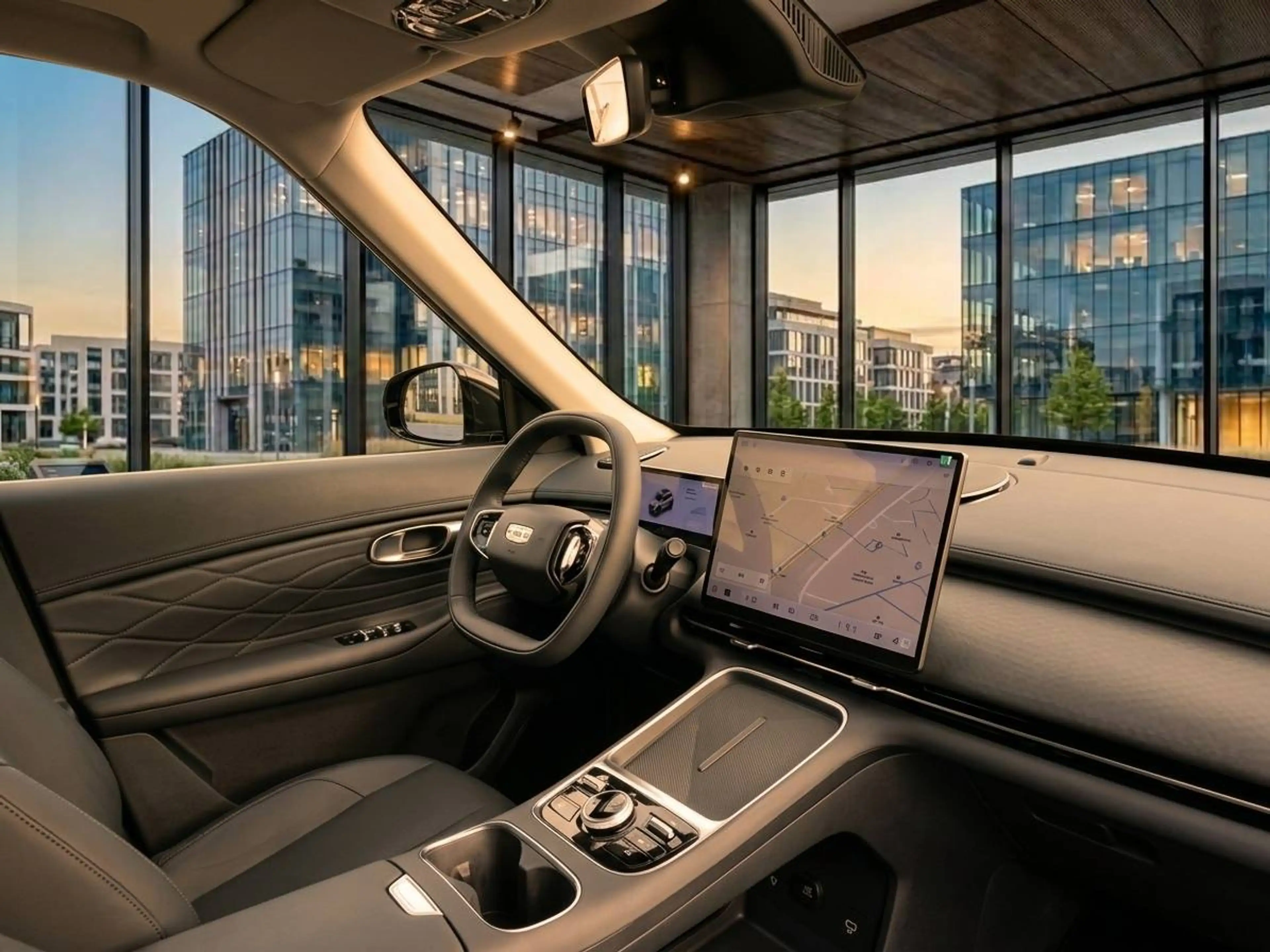 Geely Starray EM-i NEUF - Finition Pro / Black Polar / Volcanic Grey / Bleu Glacier - Intérieur Noir — photo 8