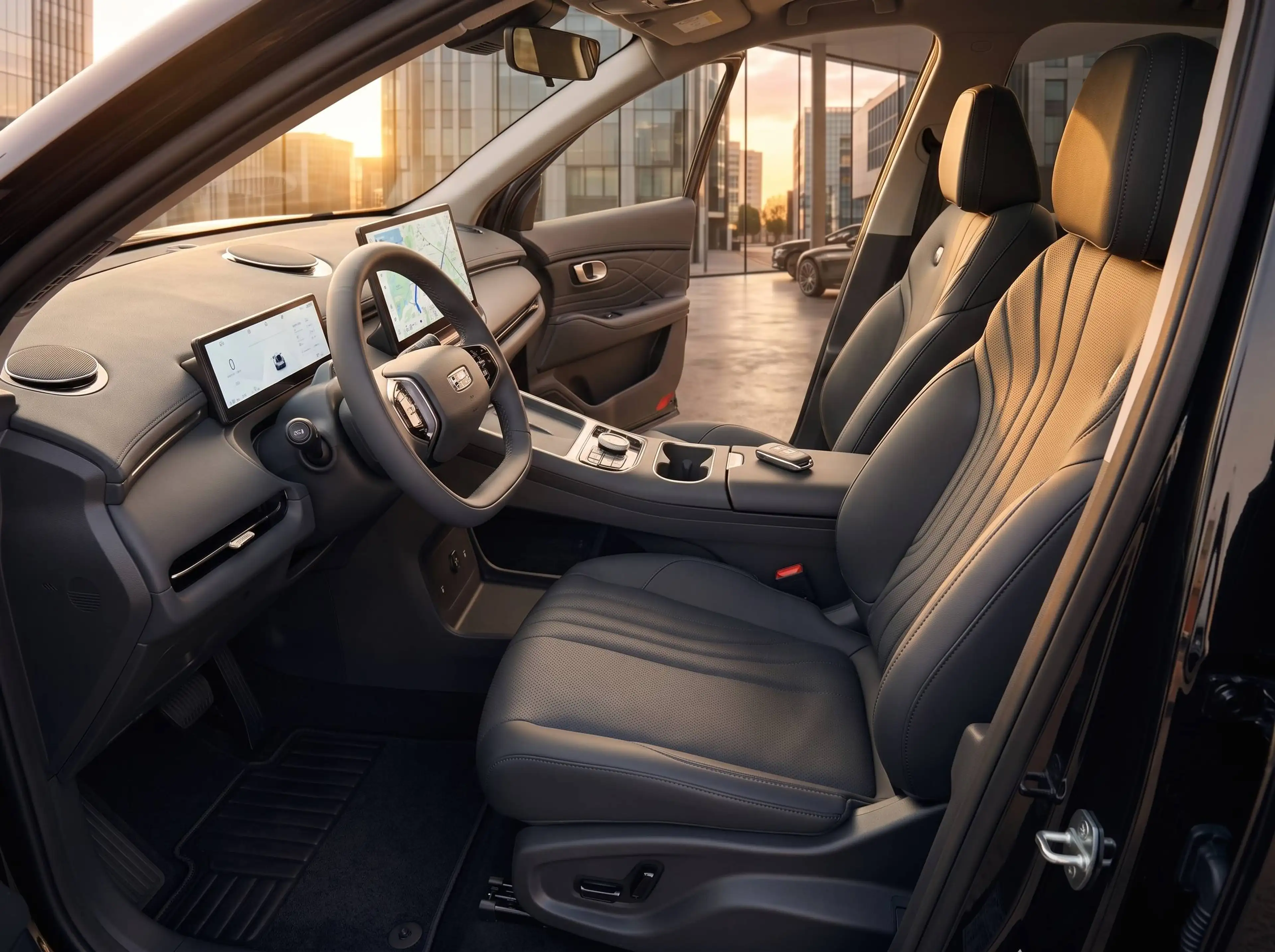 Geely Starray EM-i NEUF - Finition Pro / Black Polar / Volcanic Grey / Bleu Glacier - Intérieur Noir — photo 7