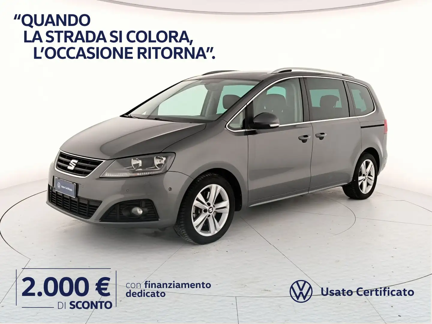 SEAT Alhambra 2.0 tdi cr xcellence 150cv dsg Gris - 1