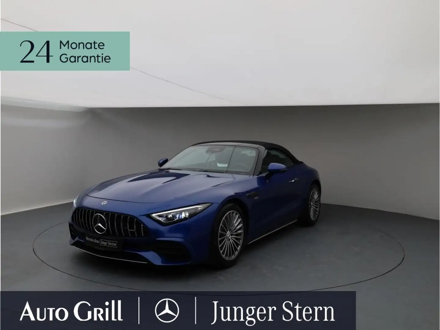 Mercedes-Benz SL 43 AMG DLight TV Mvision Nappa KeyGO Airscarf Bleu - 1