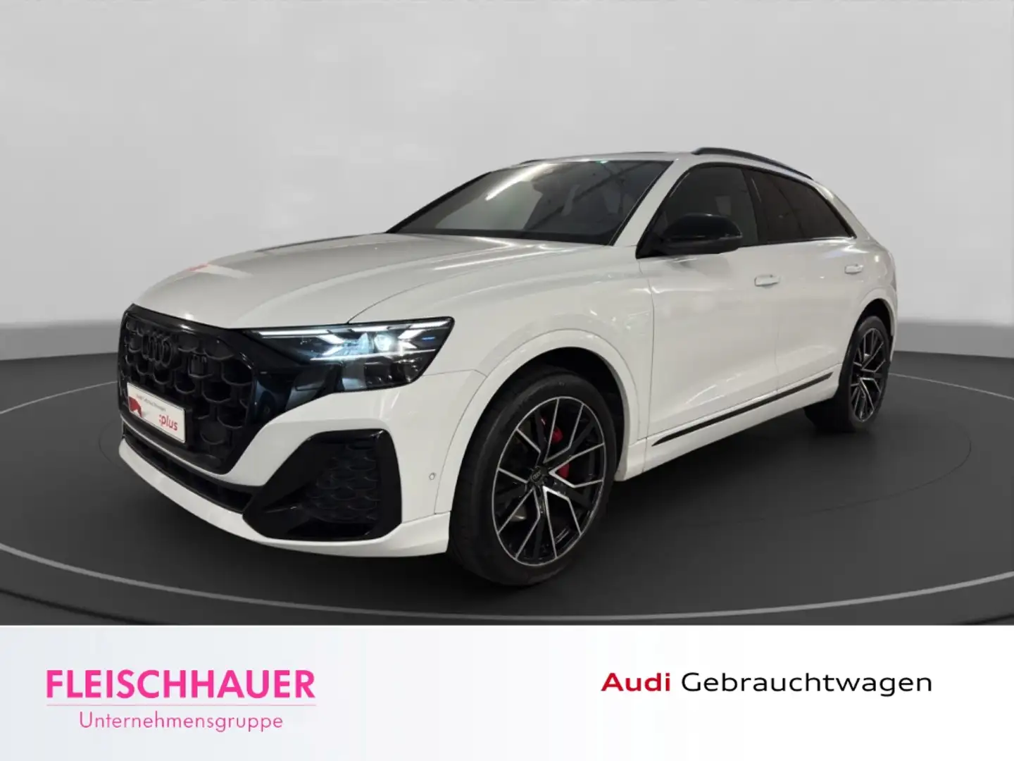 Audi Q8 50 TDI qu. S-Line+Laser+Pano+AHK+Stdhzg+22''+B&O+U Weiß - 1