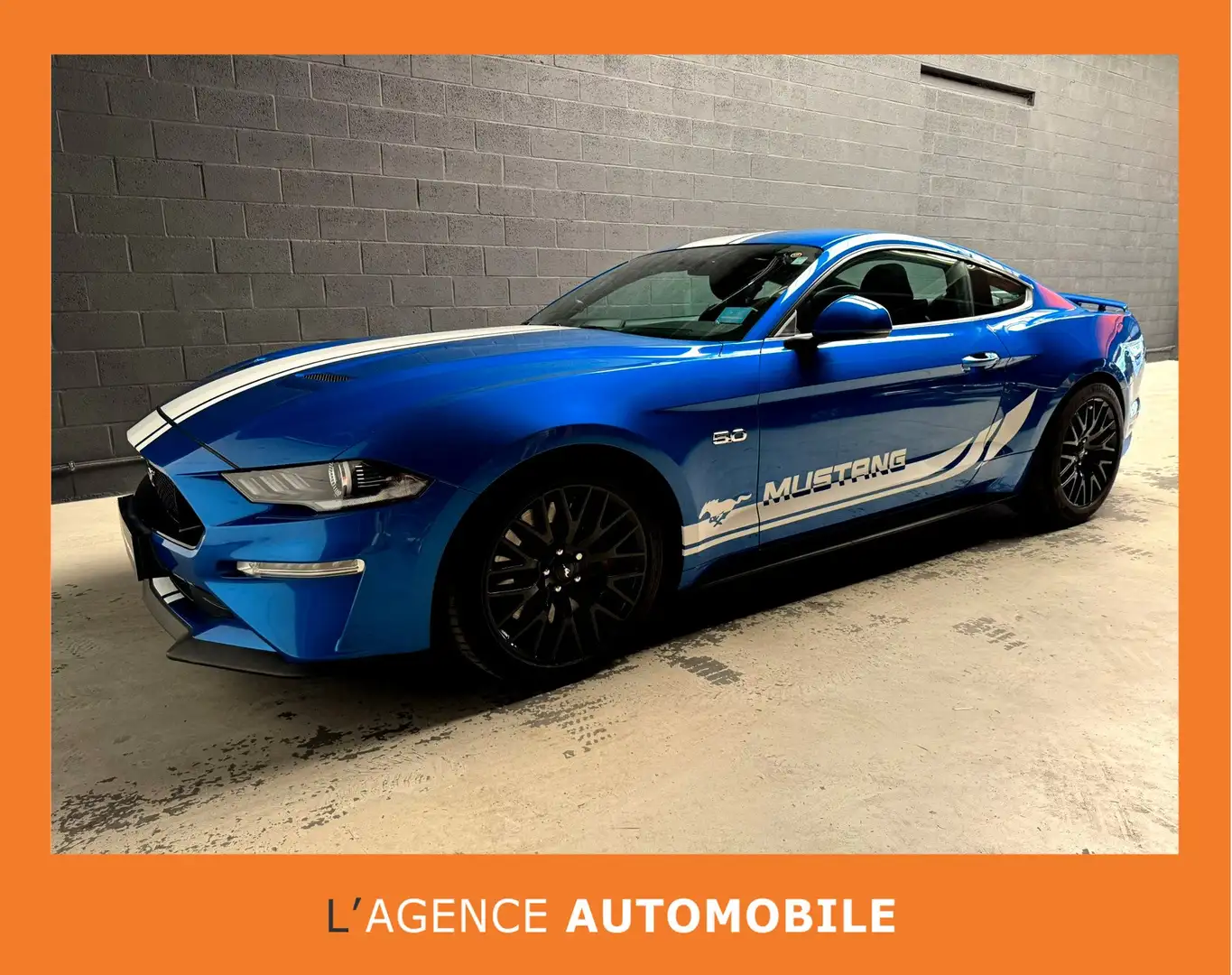 Ford Mustang 5.0 Ti-VCT V8 GT - GARANTIE 36 mois Bleu - 1