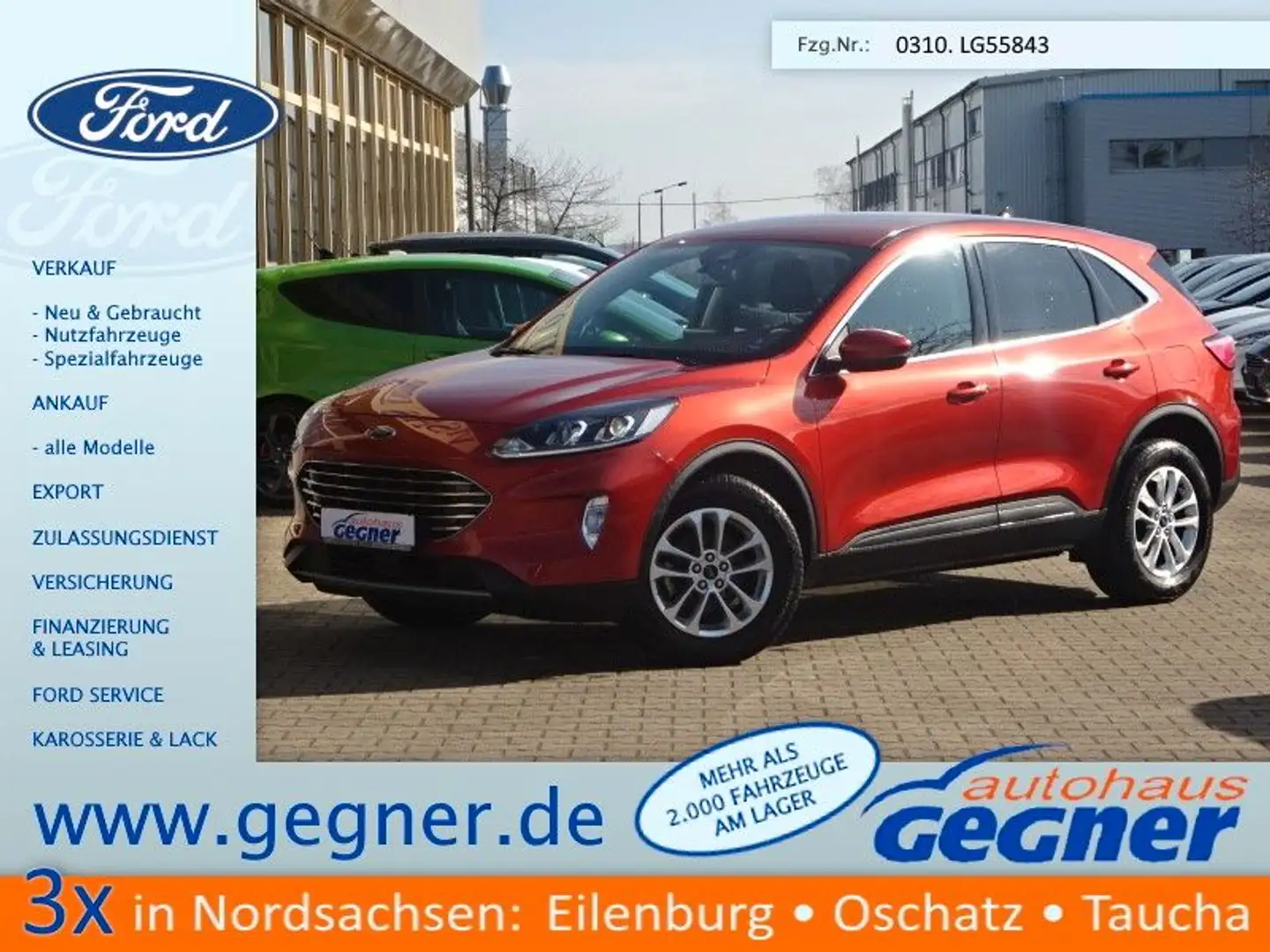 Ford Kuga 150PS Hybrid Titanium Winter Navi Oranžová - 1