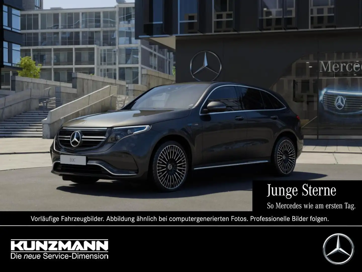Mercedes-Benz EQC 400 4M AMG Schiebedach Memory EasyP 360° Grau - 1