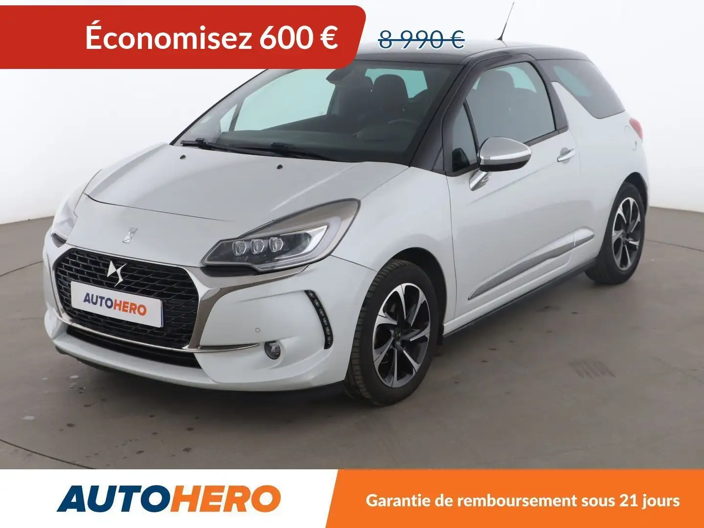DS Automobiles DS 3 1.2 PureTech Connected Chic Blanc - 1