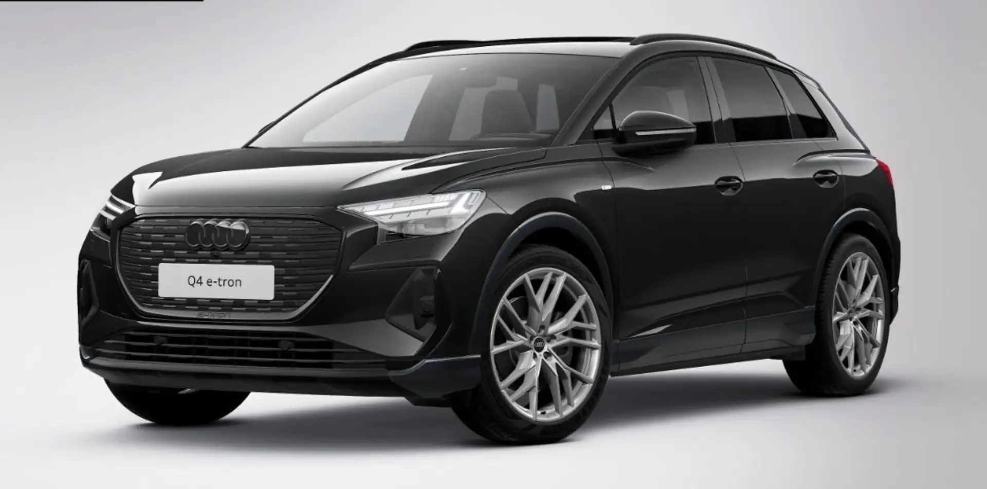 Audi Q4 e-tron 45 S-Line BLACK EDITION / Pano / Camera / TOP!! Zwart - 1