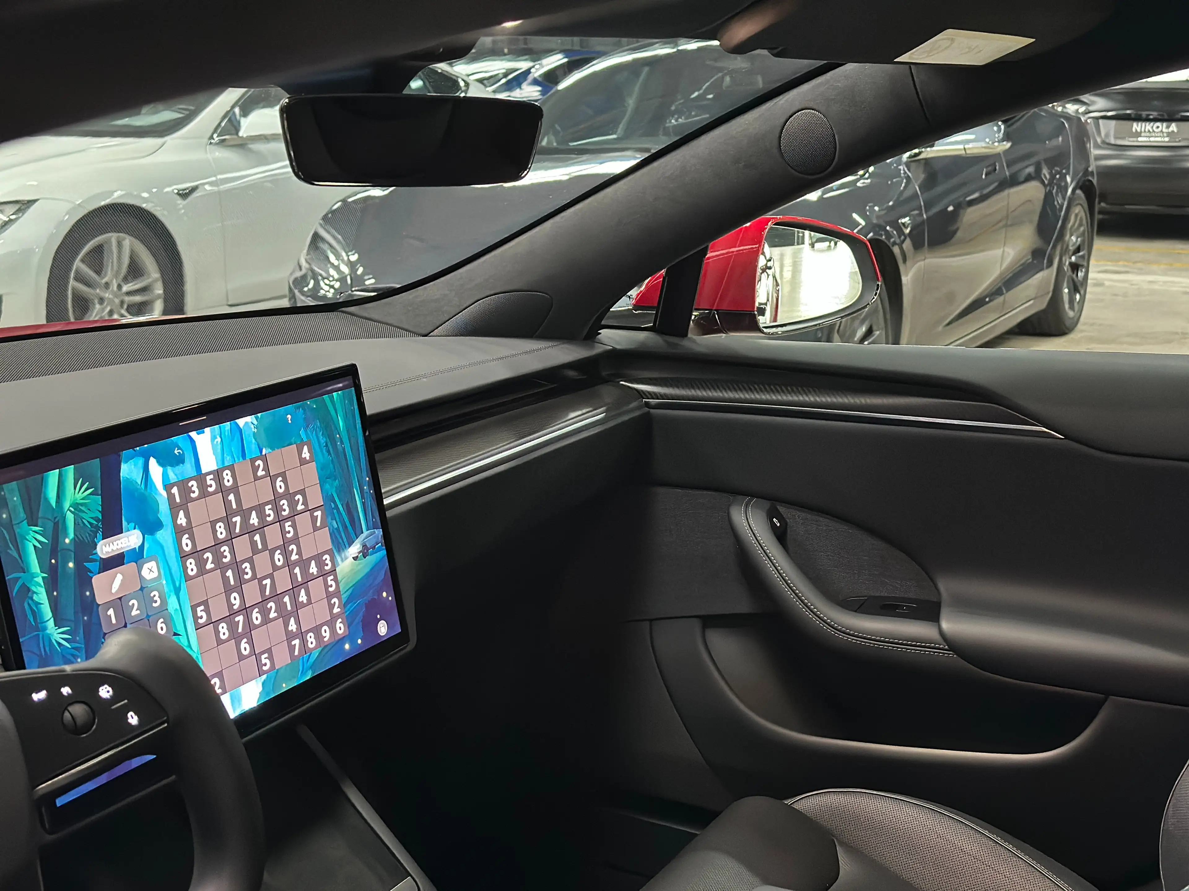 Tesla Model S PLAID - FULL SELF DRIVING ACTIVE - 21" WHEELS YOKE — photo 14