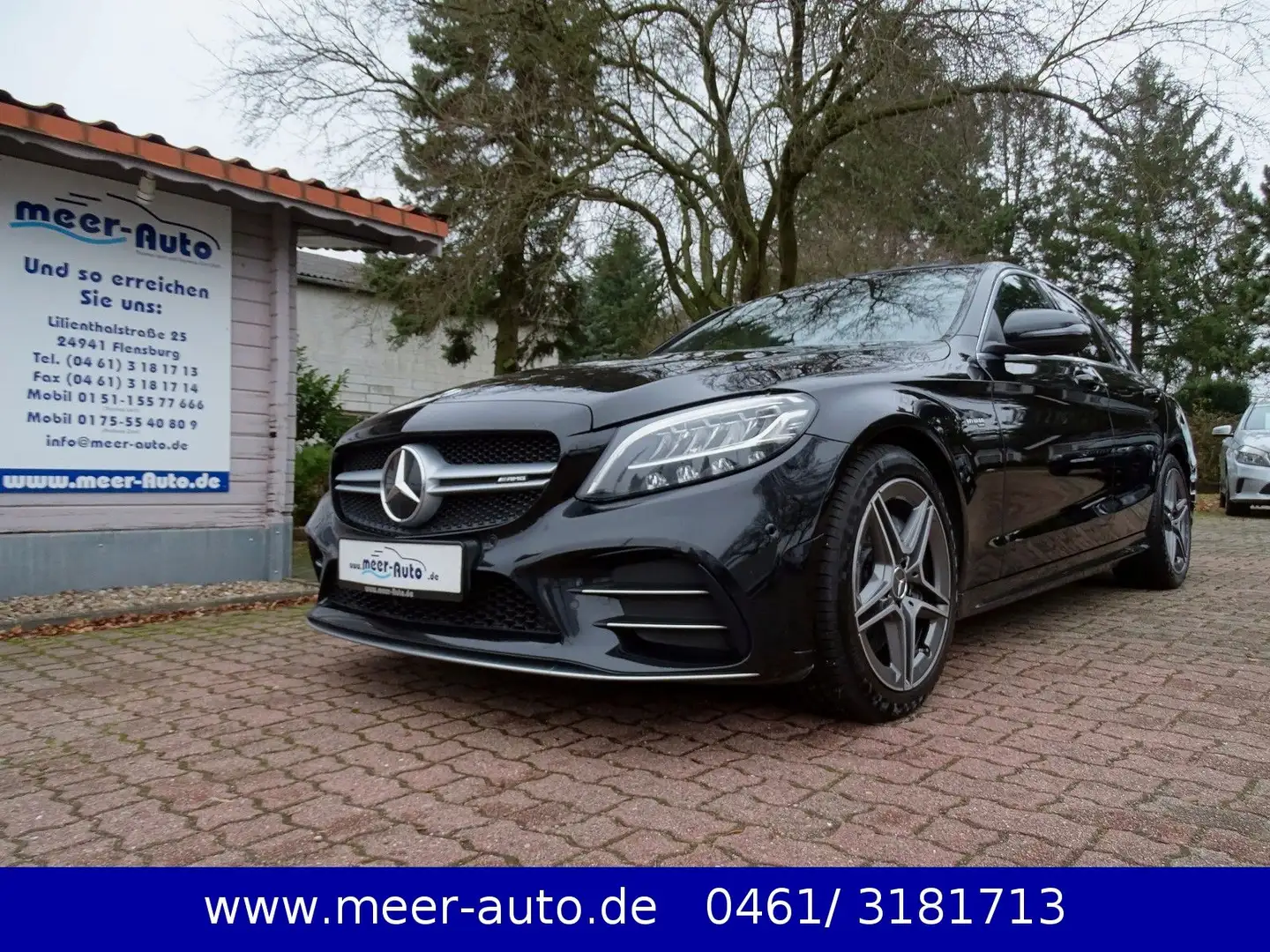 Mercedes-Benz C 43 AMG 4Matic AHK/GSD/HUD/RFK/Multibeam/Leder Schwarz - 1